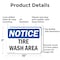 Signmission Tire Wash Area, 10 in W x Rectangle, Aluminum OS-2PACK-NS-A-710-L-18677 - alternate 3